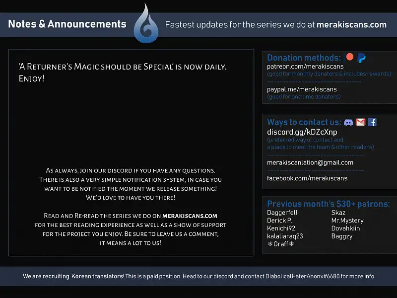 Read A Returners Magic Should Be Special en Manga Online