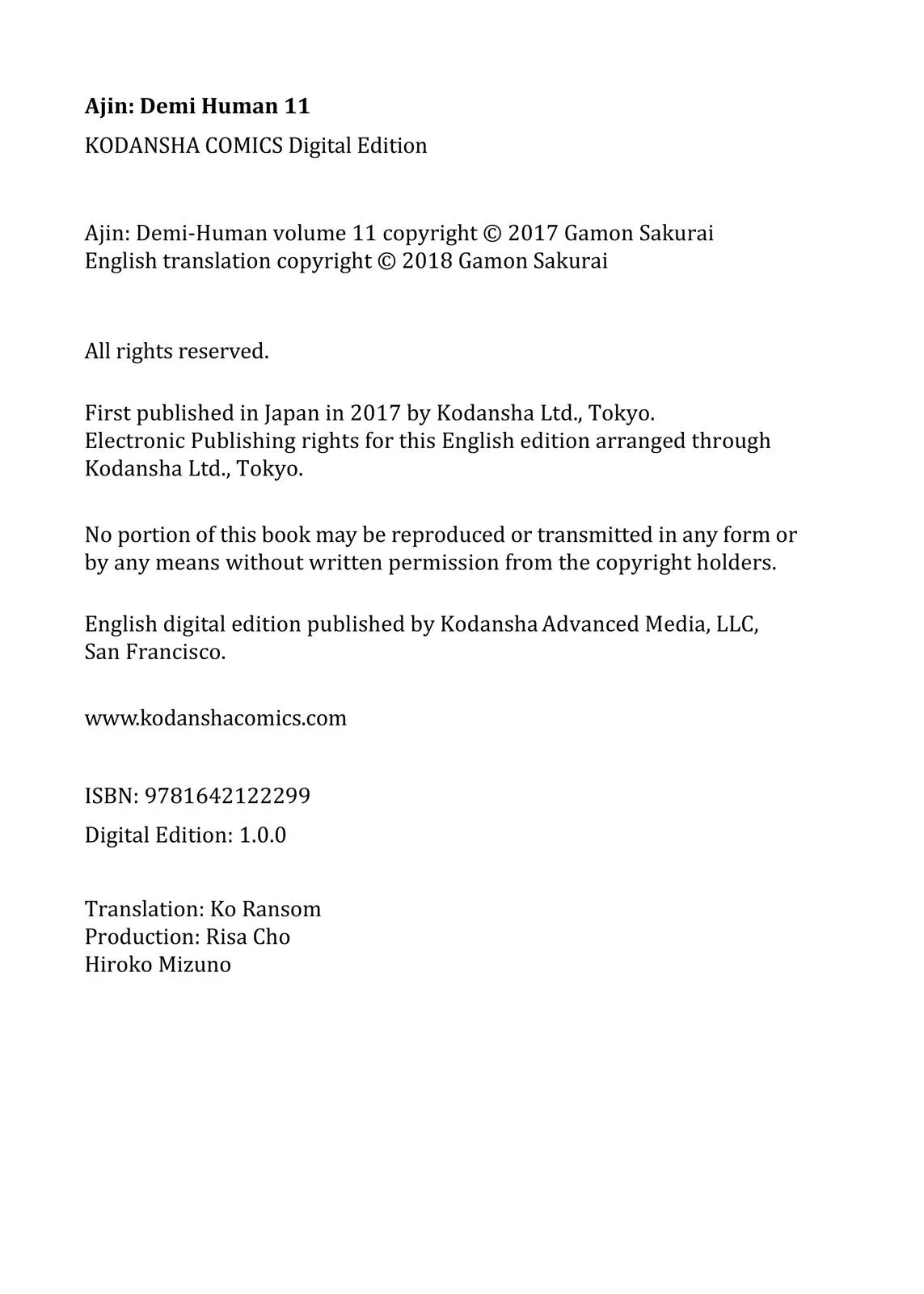 Read Ajin Demi Human en Manga Online
