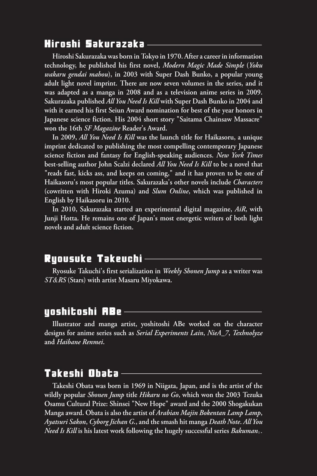Read All You Need Is Kill en Manga Online
