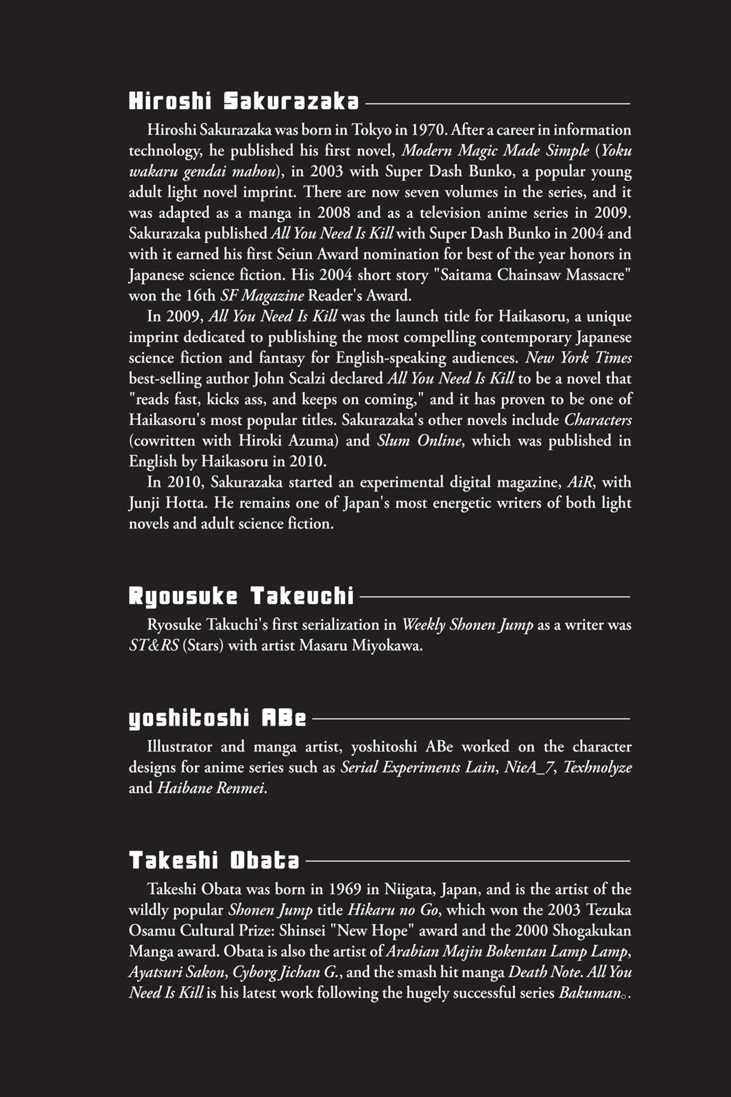 Read All You Need Is Kill en Manga Online