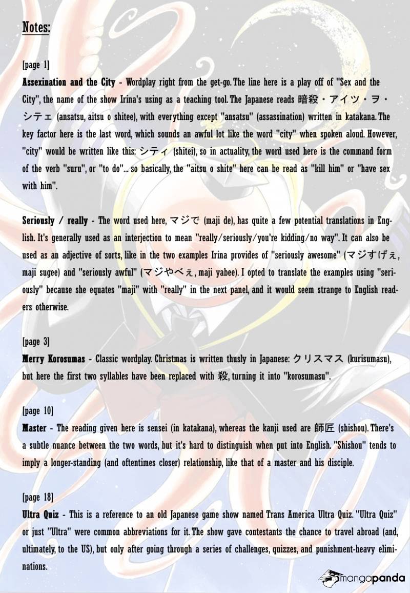 Read Ansatsu Kyoushitsu en Manga Online