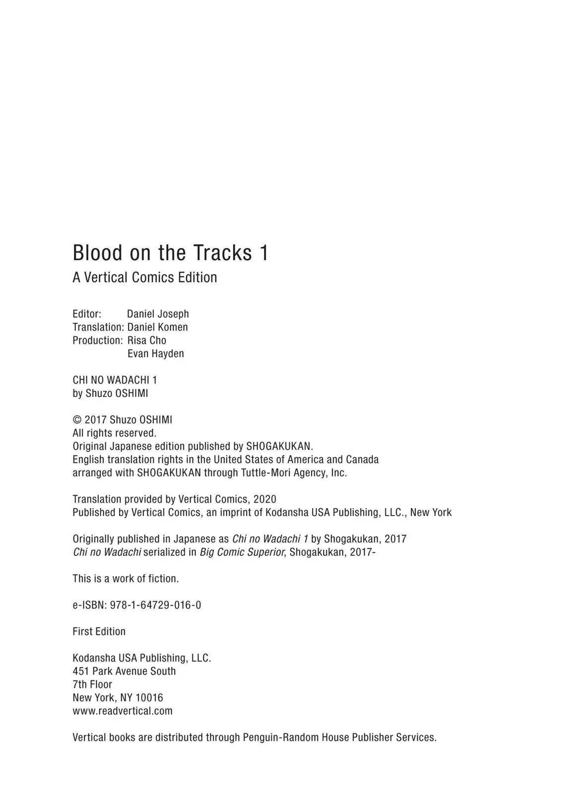 Read Blood on the Tracks en Manga Online