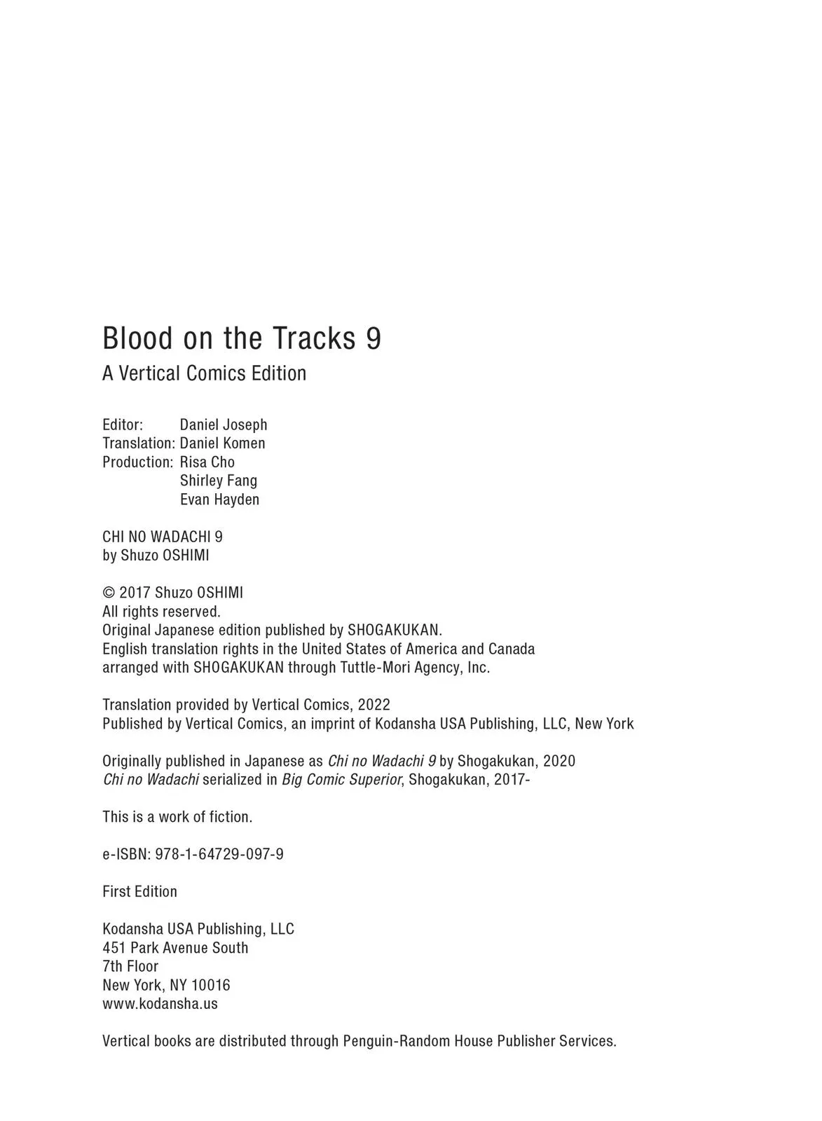 Read Blood on the Tracks en Manga Online