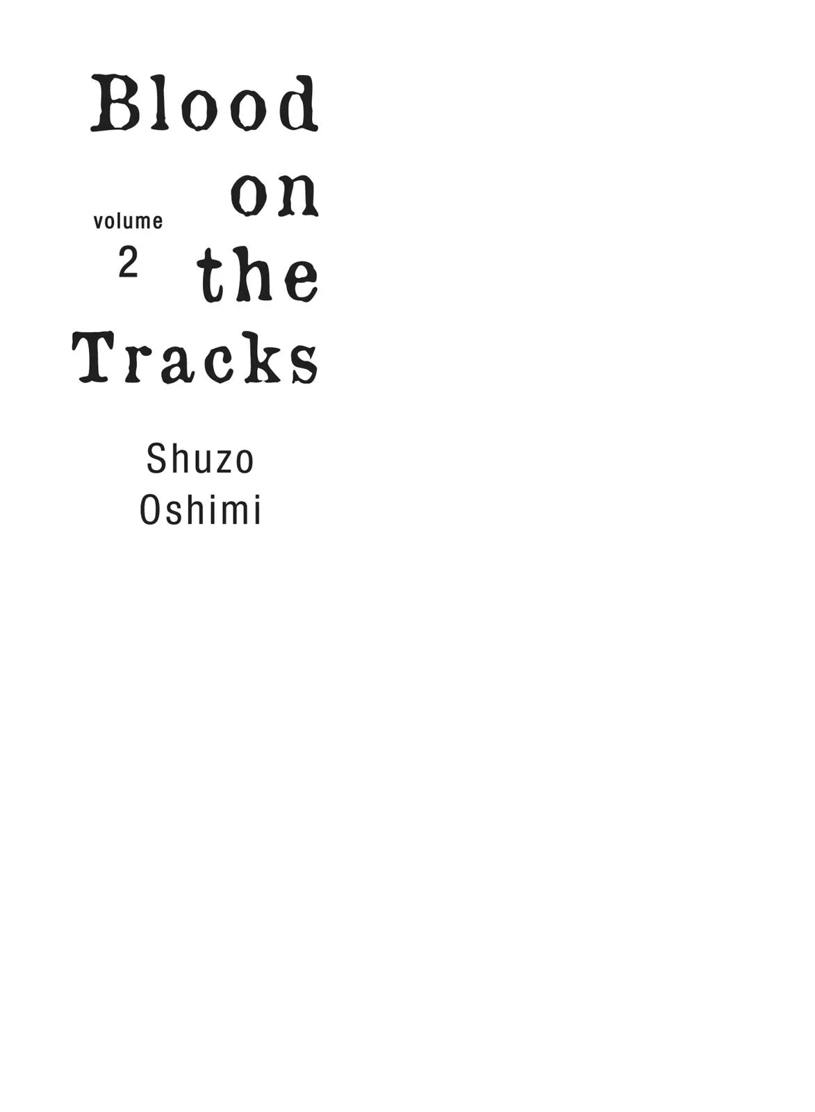 Read Blood on the Tracks en Manga Online