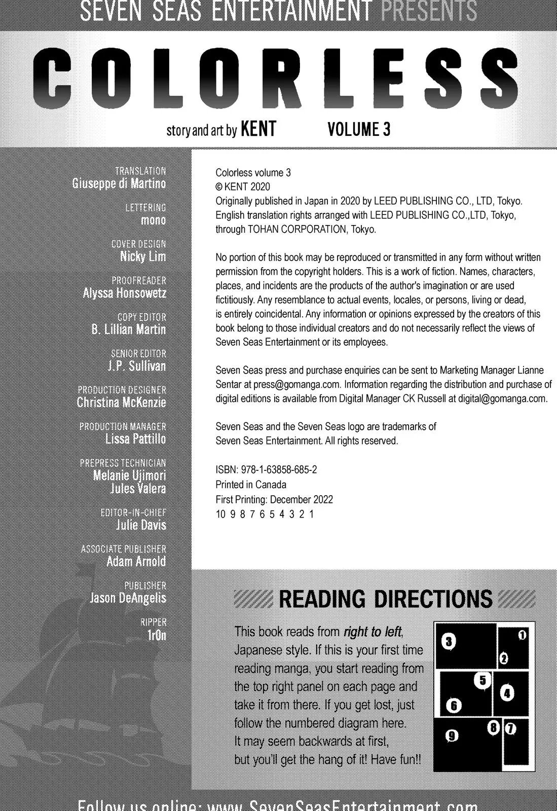 Read Colorless en Manga Online
