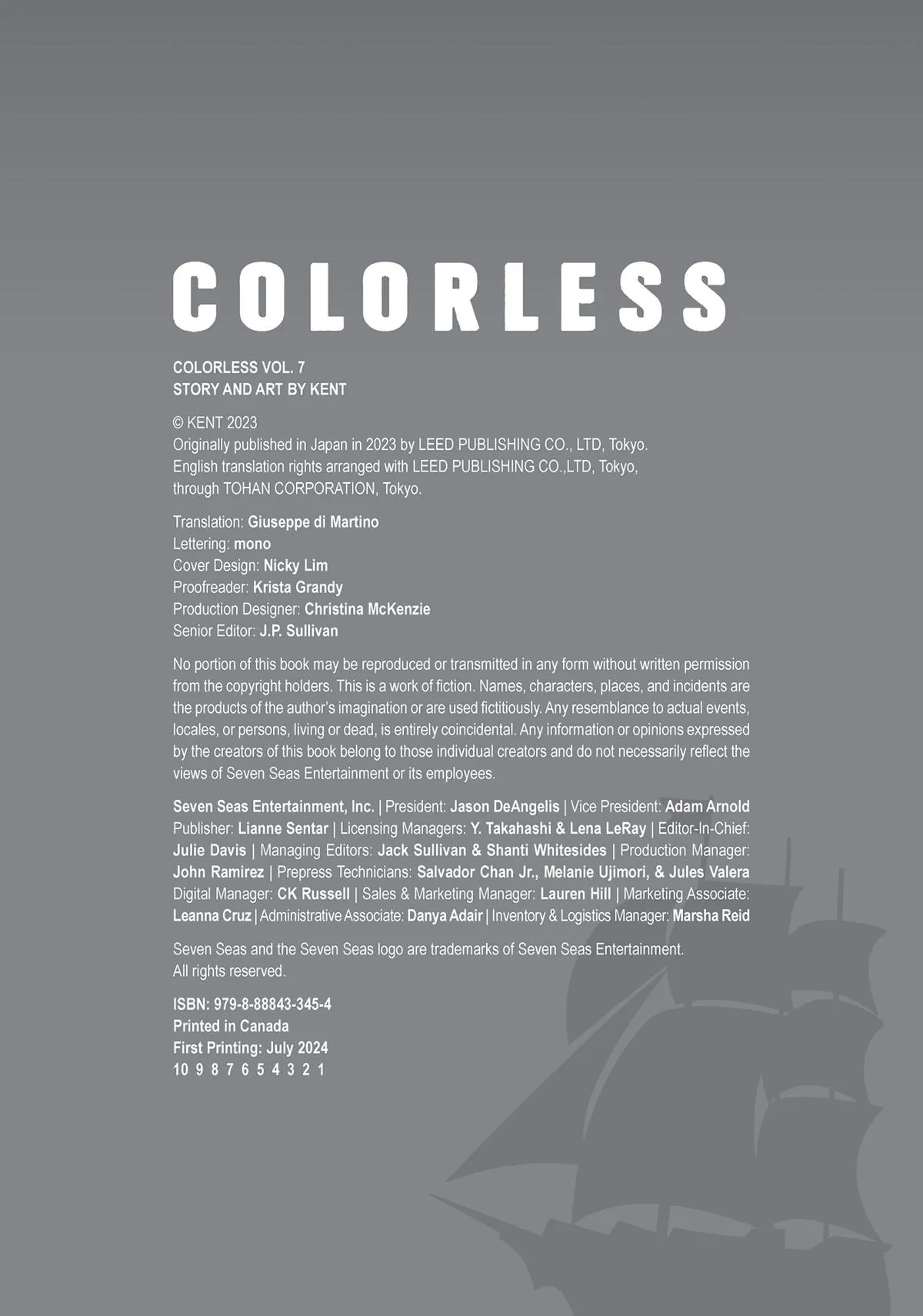 Read Colorless en Manga Online