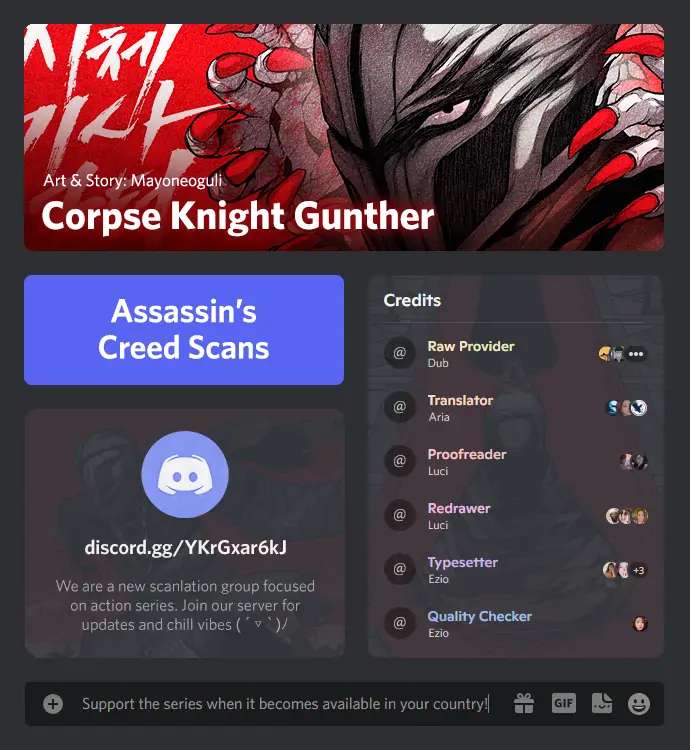 Read Corpse Knight Gunther en Manga Online