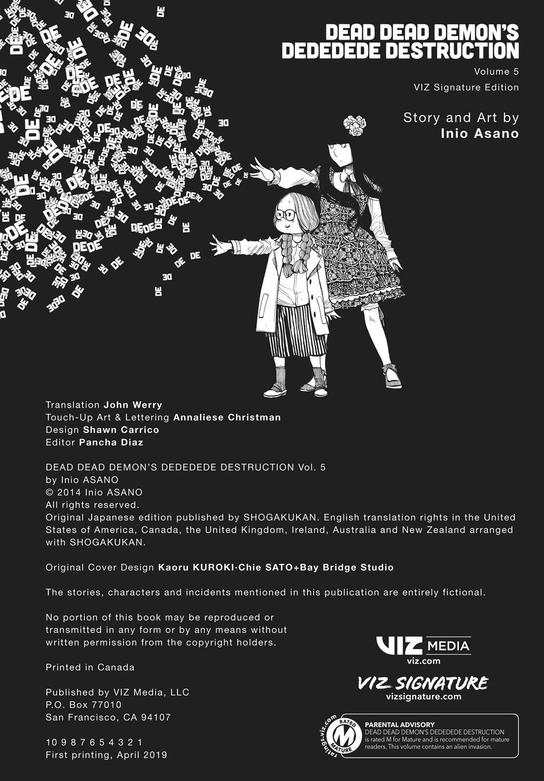 Read Dead Dead Demons Dededede Destruction en Manga Online
