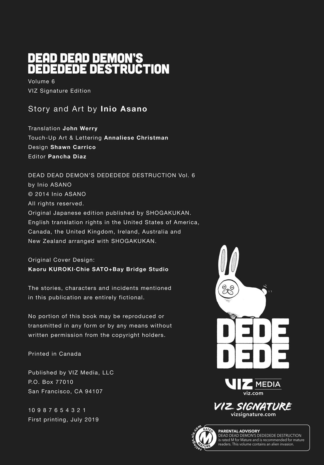 Read Dead Dead Demons Dededede Destruction en Manga Online