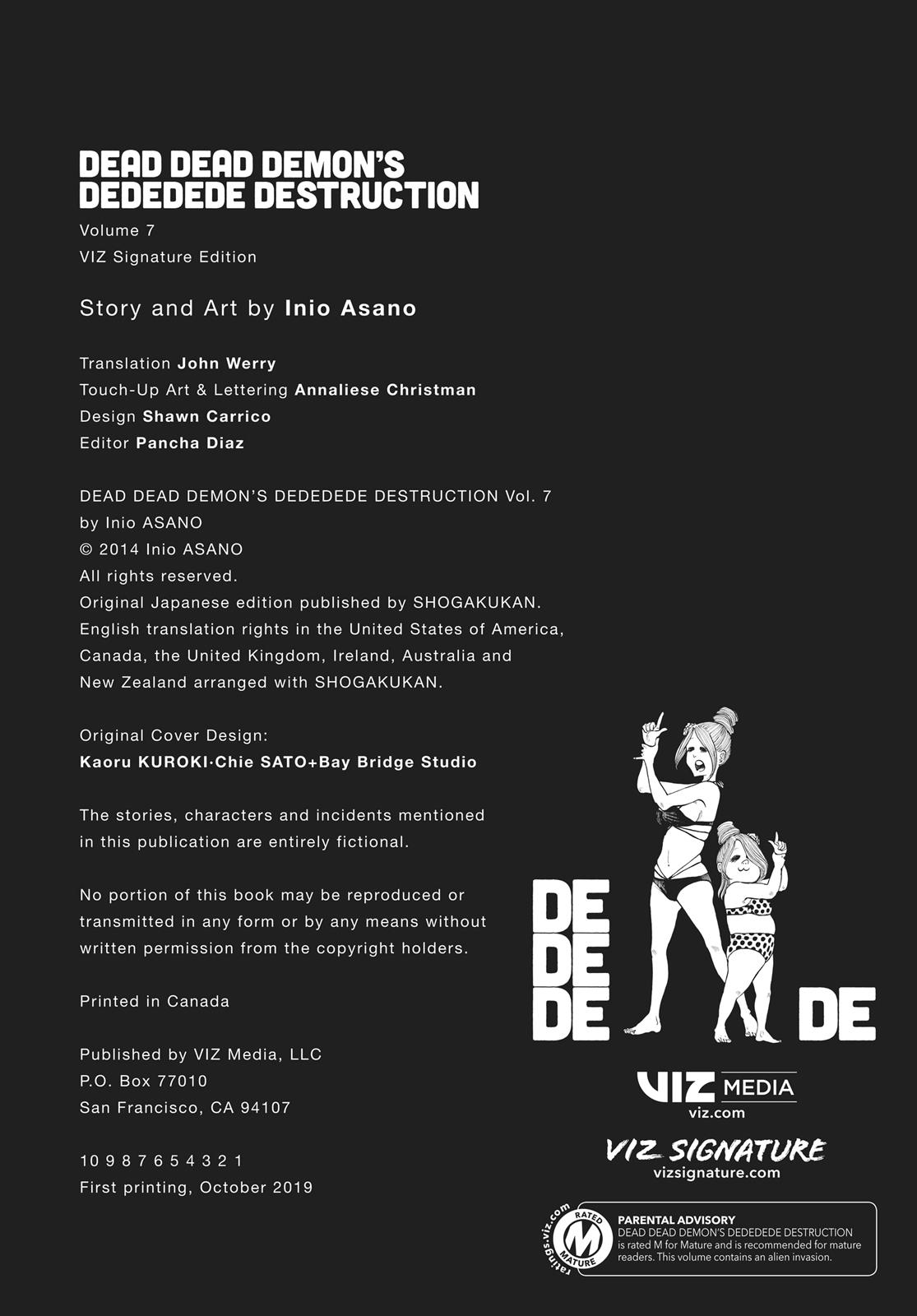 Read Dead Dead Demons Dededede Destruction en Manga Online