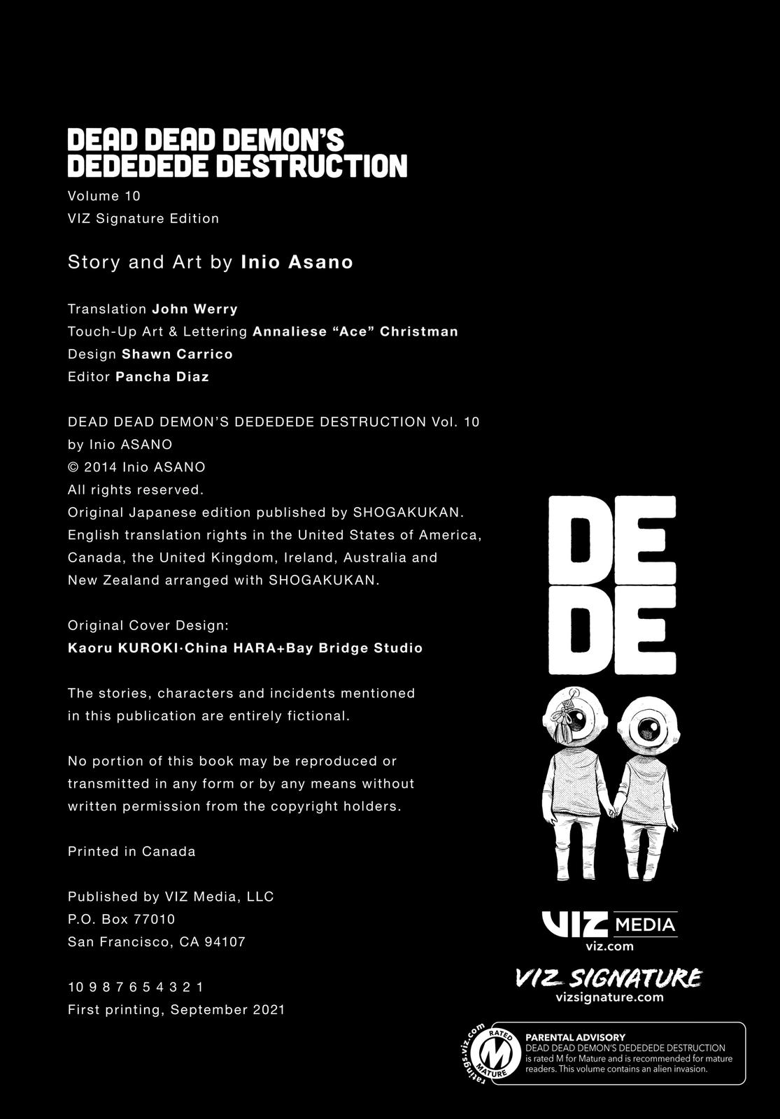 Read Dead Dead Demons Dededede Destruction en Manga Online