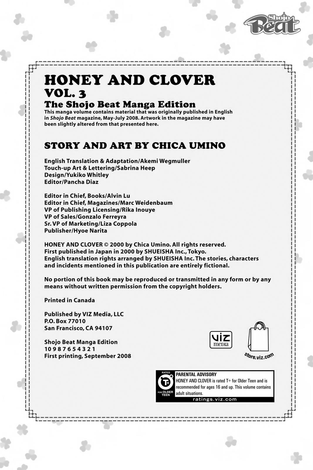 Read Honey and Clover en Manga Online