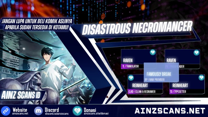 Read Disastrous Necromancer ID Manga Online