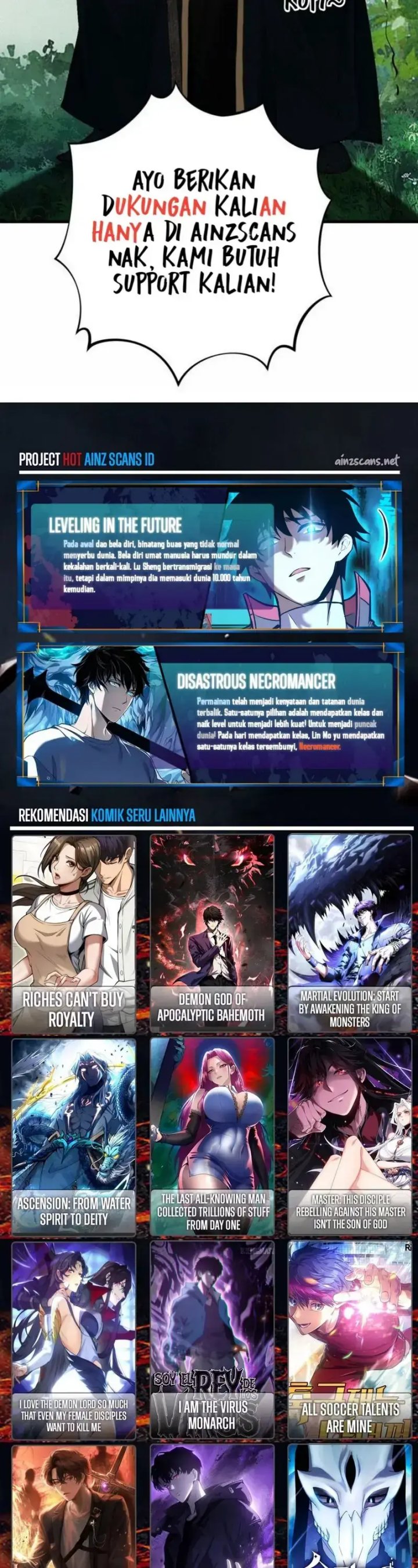 Read Disastrous Necromancer ID Manga Online