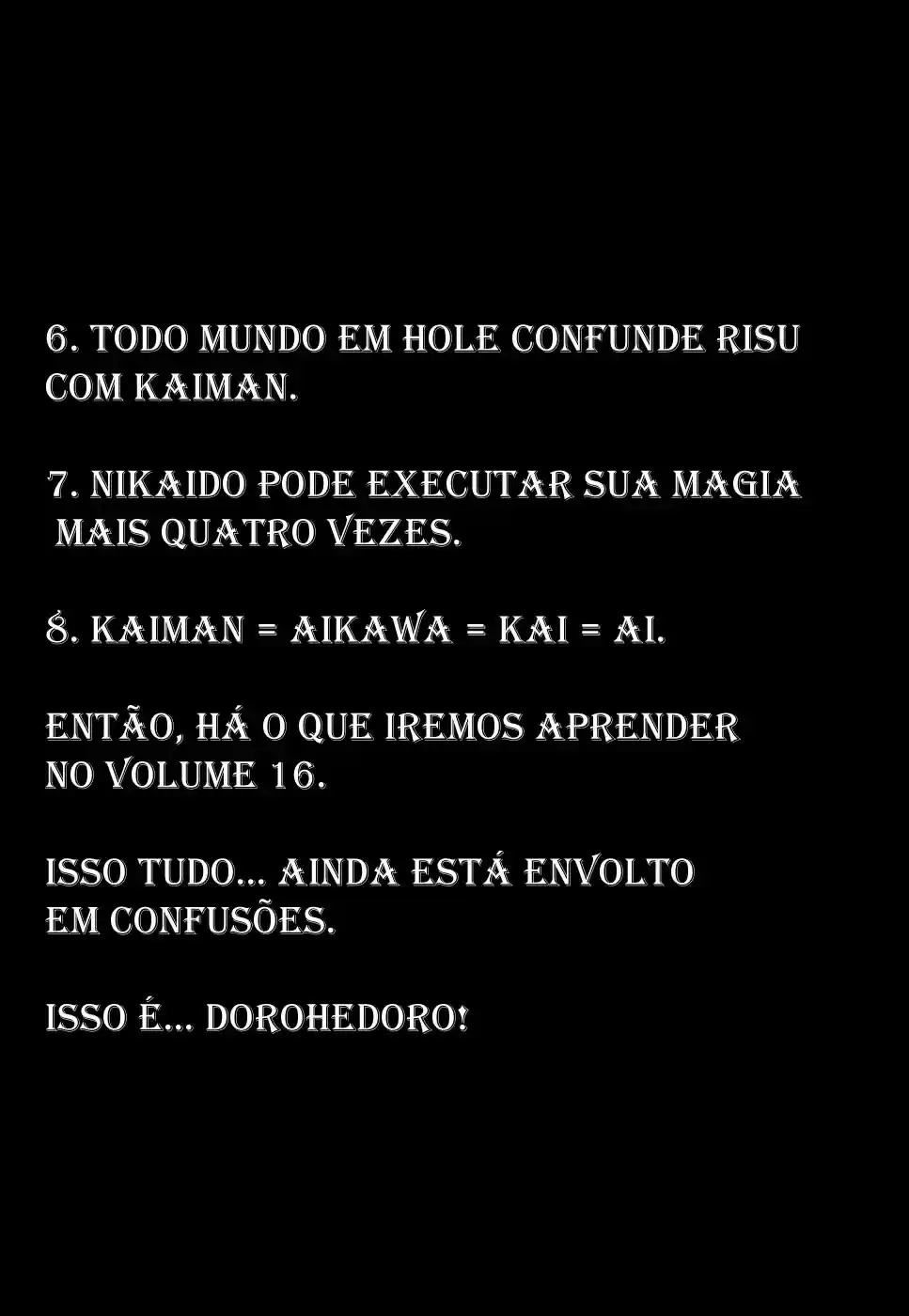 Read Dorohedoro pt Manga Online