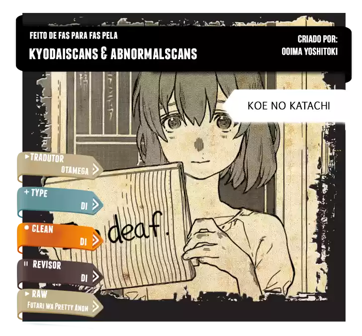 Read Koe no Katachi pt Manga Online